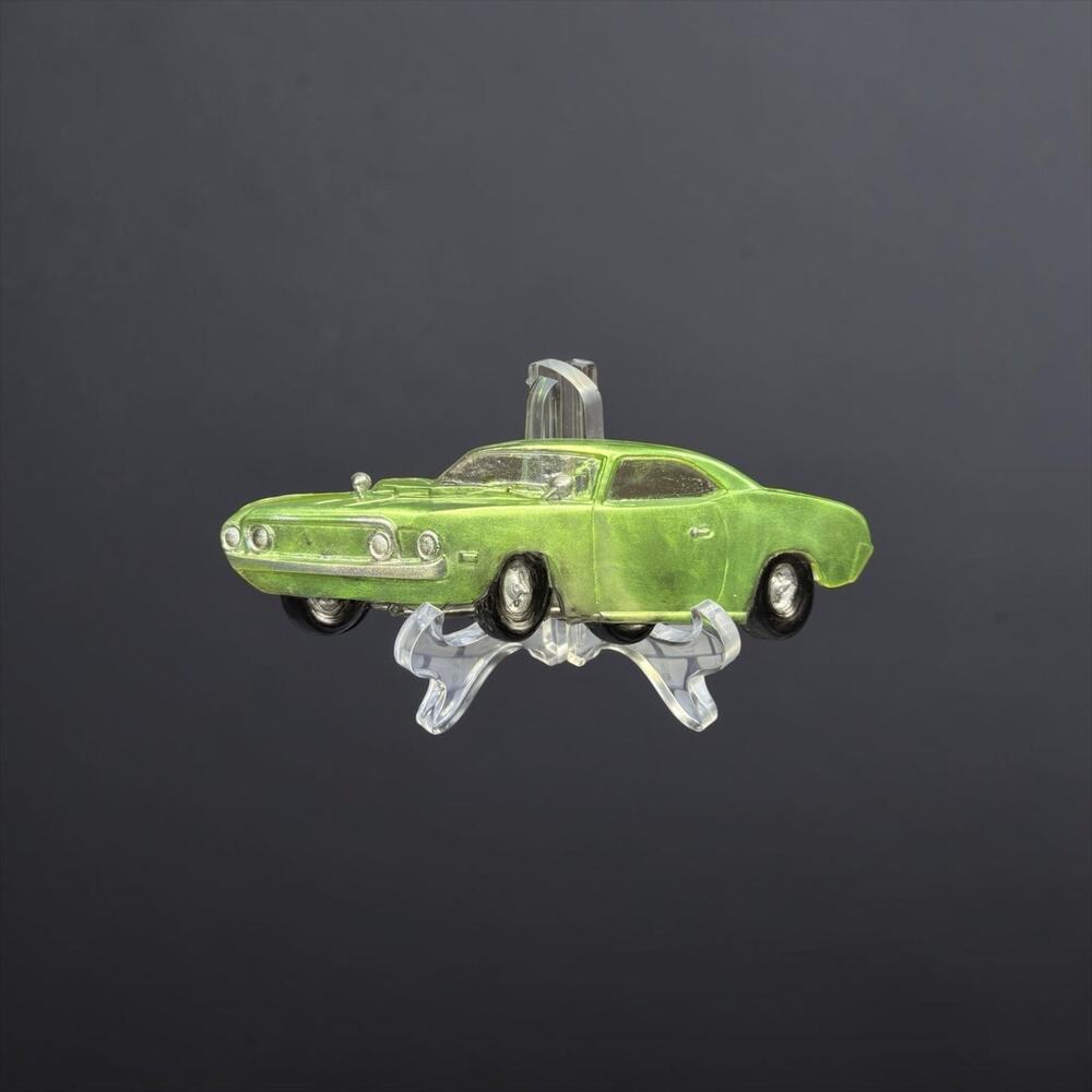 Green Classic Muscle Car Decor | Retro Auto Collectible Handcrafted Resin Gift - Picture 3 of 5